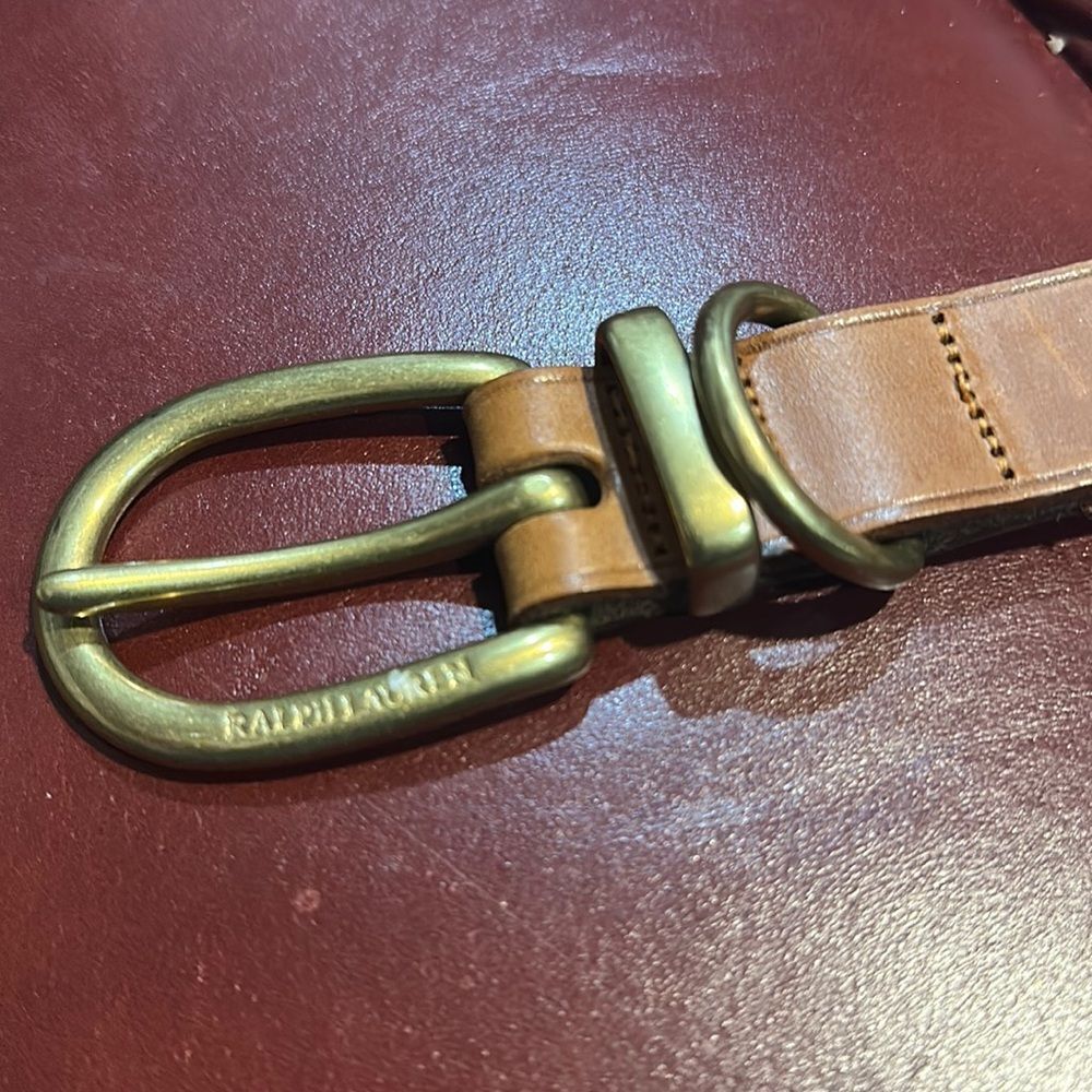 Ralph Lauren Brown Leather Belt